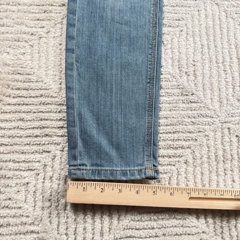 Free People Patchwork Skinny Jeans Womens 27 Blue Festival Distressed Boho Indie